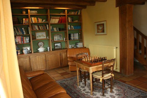 La bibliothèque et le jeu d'échecs